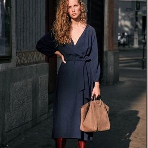 ✨NWOT - Sezane navy dress - 36/S